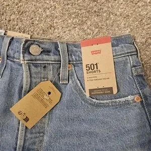Levi's 501 Women's Blue Denim Shorts
